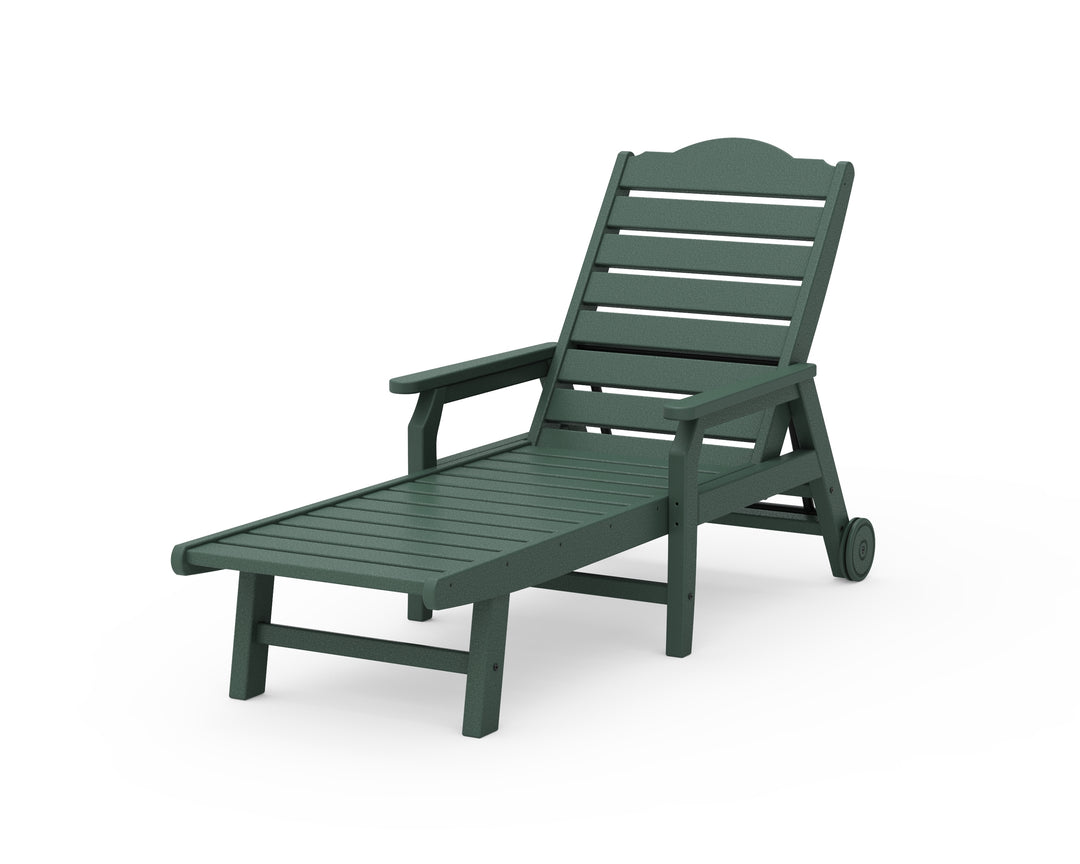 Draper James™ by  POLYWOOD® Savannah Chaise with Arms and Wheels