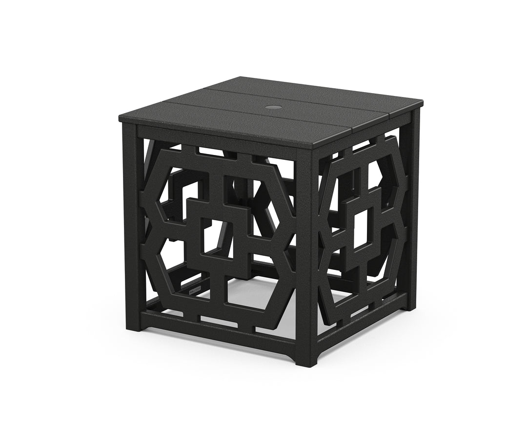 Martha Stewart by POLYWOOD® Chinoiserie Umbrella Stand Accent Table