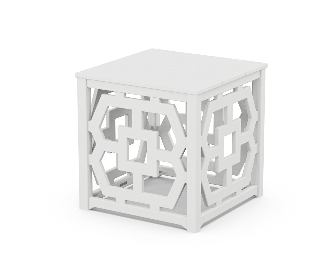 Martha Stewart by POLYWOOD® Chinoiserie Umbrella Stand Accent Table