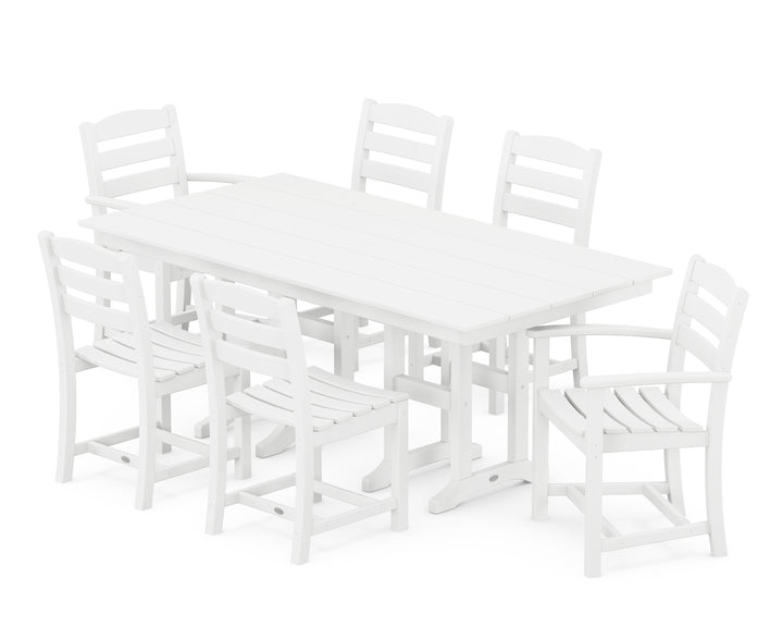 POLYWOOD® La Casa Café 7-Piece Farmhouse Dining Set