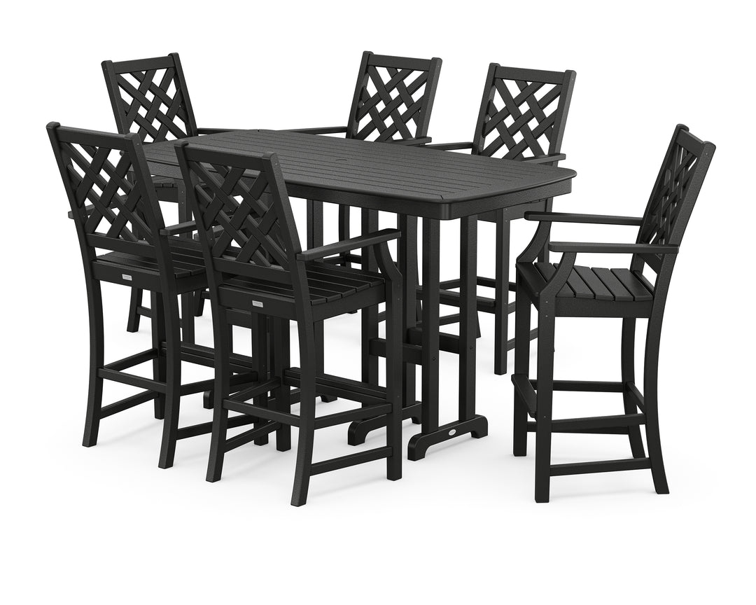 Country Living Wovendale Arm Chair 7-Piece Bar Set