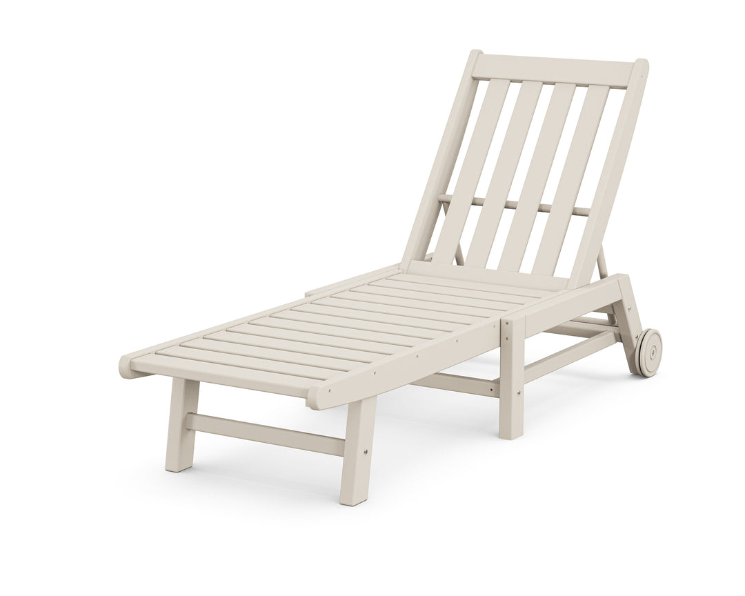 POLYWOOD® Vineyard Chaise with Wheels