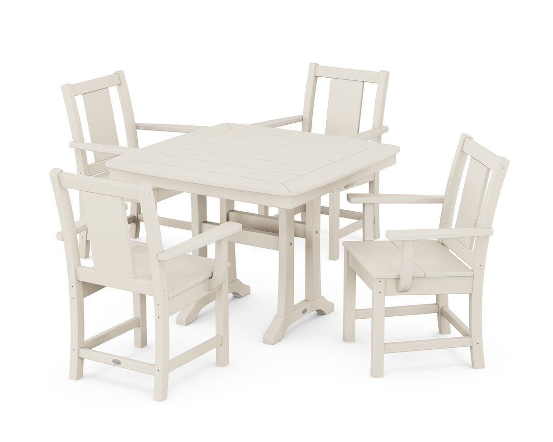 POLYWOOD® Prairie 5-Piece Dining Set with Trestle Legs