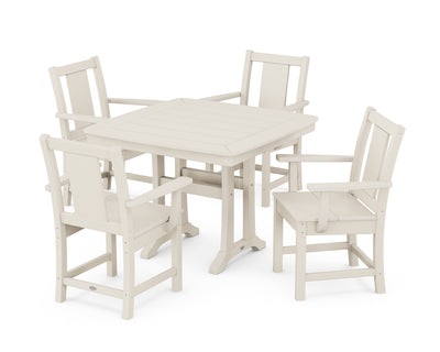 Prairie 5-Piece Dining Set with Trestle Legs