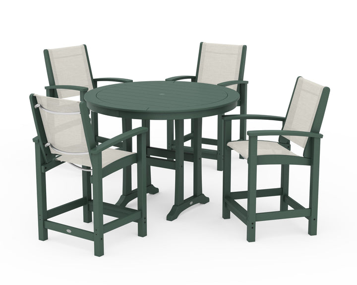 POLYWOOD® Coastal 5-Piece Counter Set