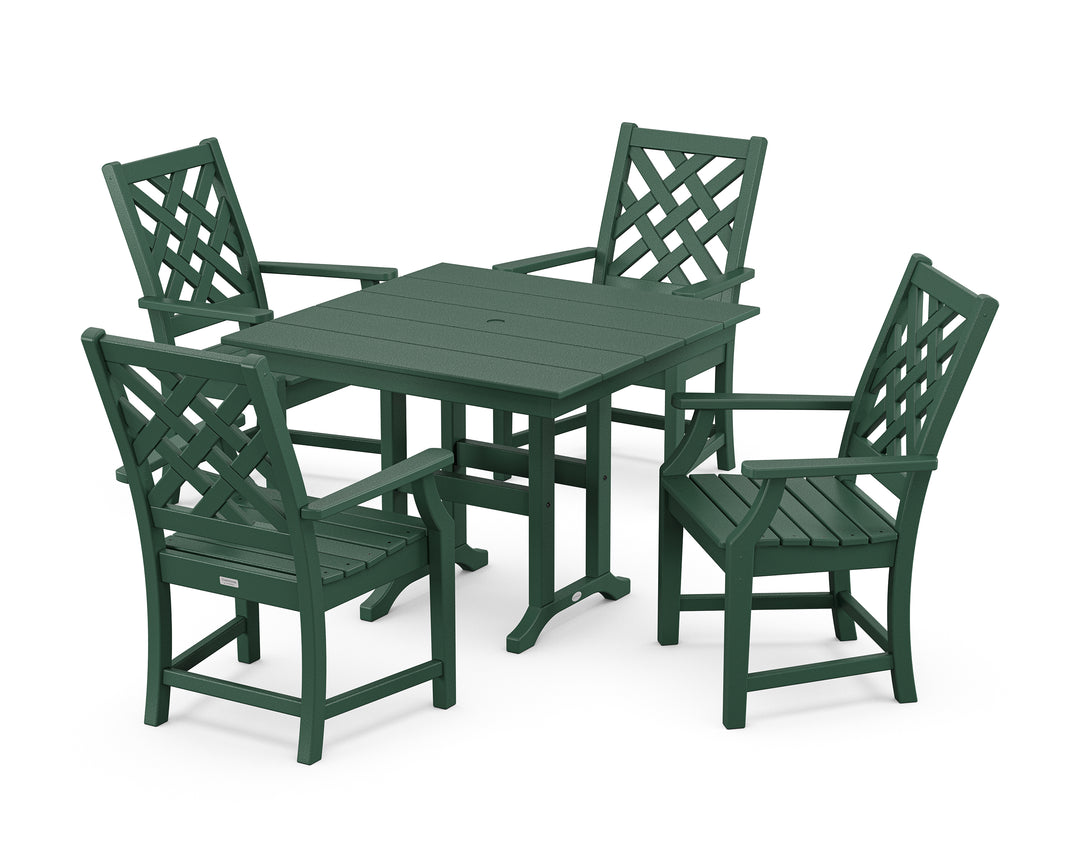 Country Living Wovendale 5-Piece Farmhouse Dining Set