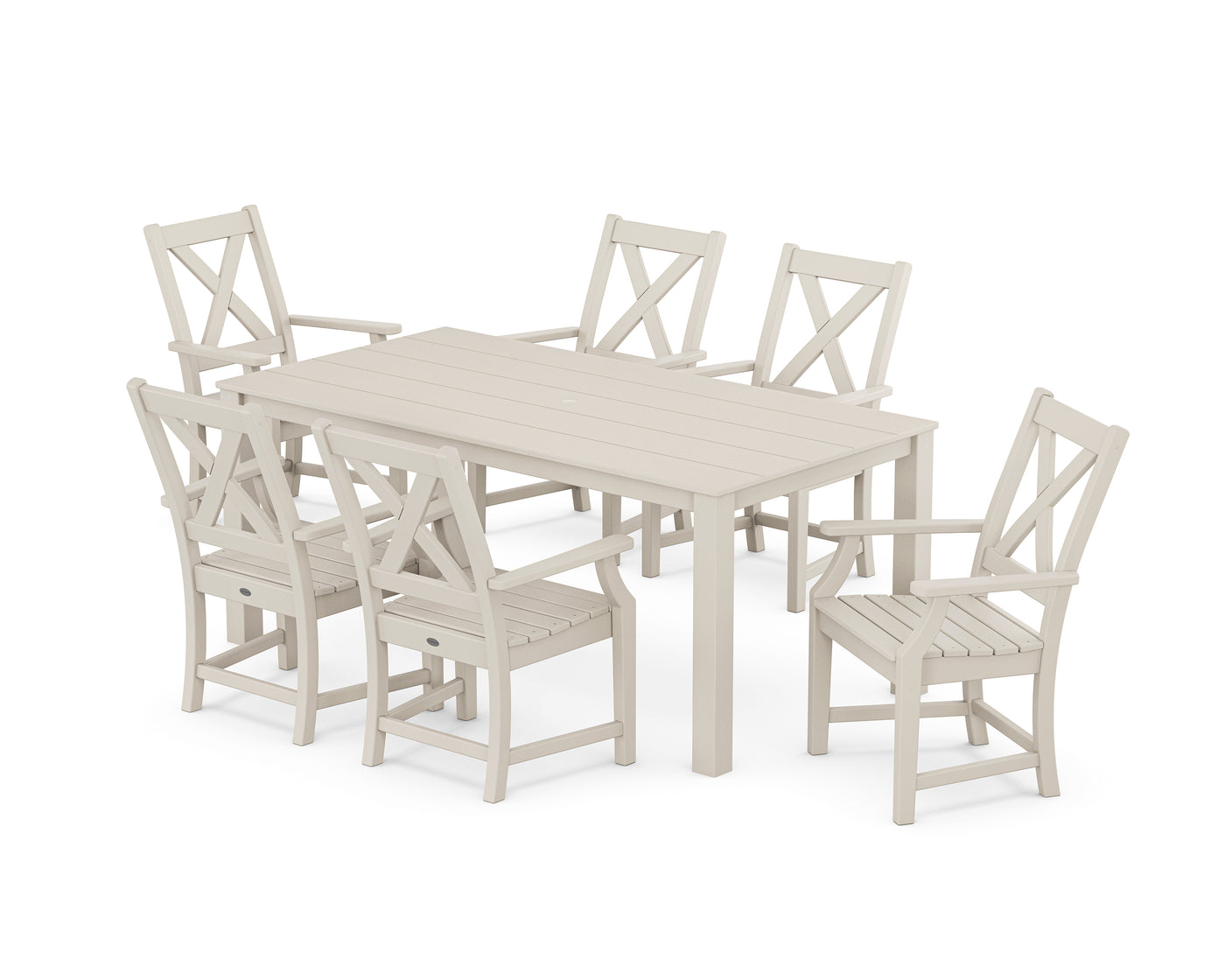 Braxton Arm Chair 7-Piece Parsons Dining Set