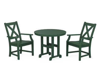 Braxton 3-Piece Round Dining Set