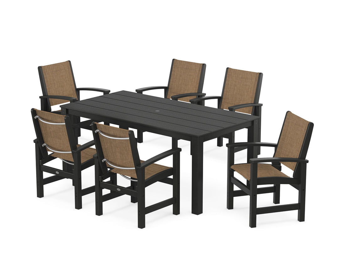 POLYWOOD® Coastal 7-Piece Parsons Dining Set