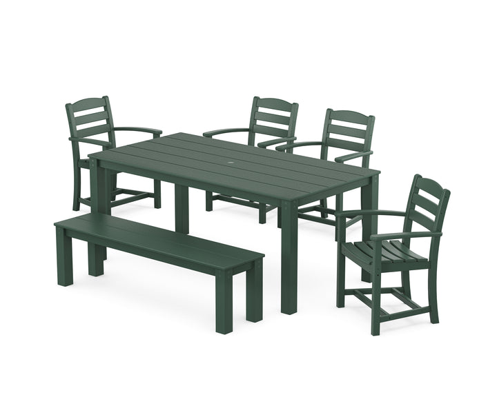 POLYWOOD® La Casa Cafe' 6-Piece Parsons Dining Set with Bench