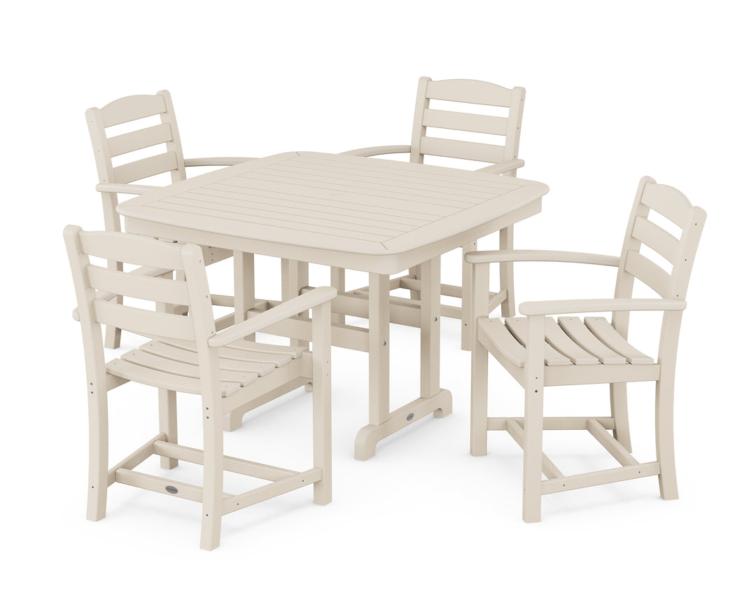 POLYWOOD® La Casa Café 5-Piece Dining Set with Trestle Legs