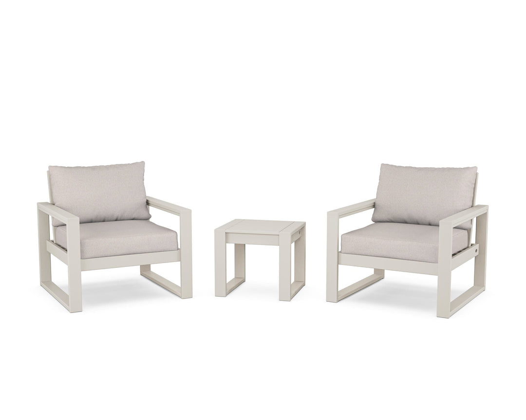 POLYWOOD® EDGE Sectional 3-Piece Deep Seating Set