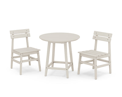 Modern Studio Plaza Chair 3-Piece Round Bistro Dining Set