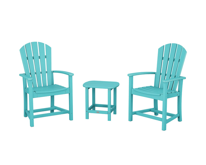 POLYWOOD® Palm Coast 3-Piece Upright Adirondack Chair Set