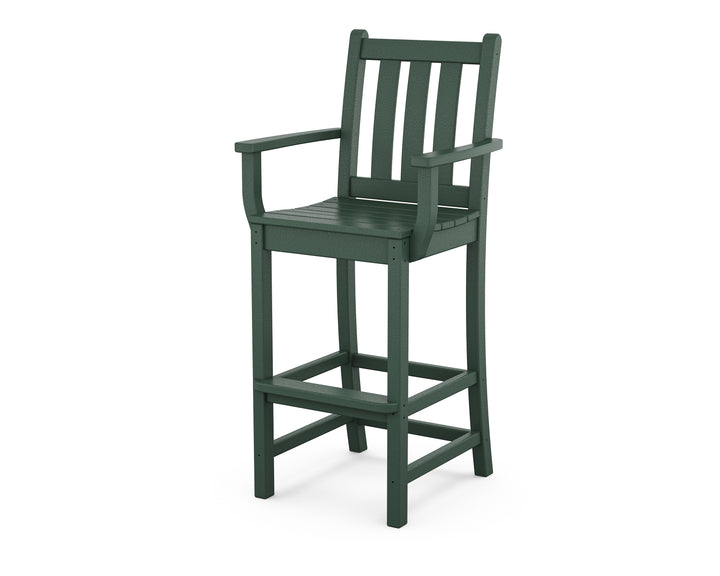 POLYWOOD® Traditional Garden Bar Arm Chair