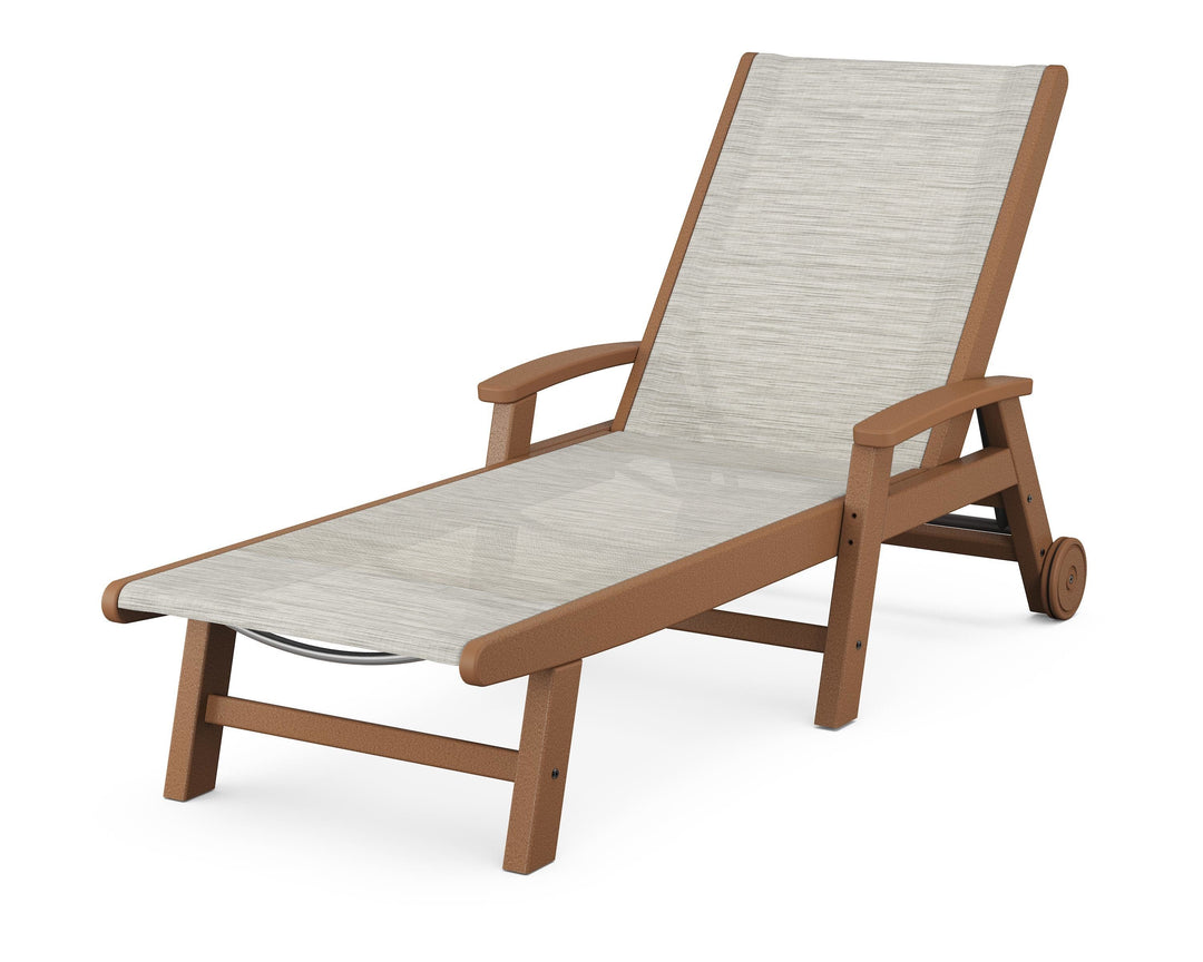 POLYWOOD® Coastal Chaise with Wheels