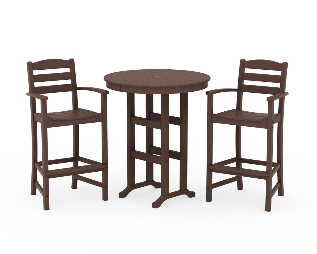POLYWOOD® La Casa Café 3-Piece Round Farmhouse Bar Set