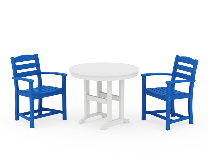 POLYWOOD® La Casa Café 3-Piece Round Dining Set