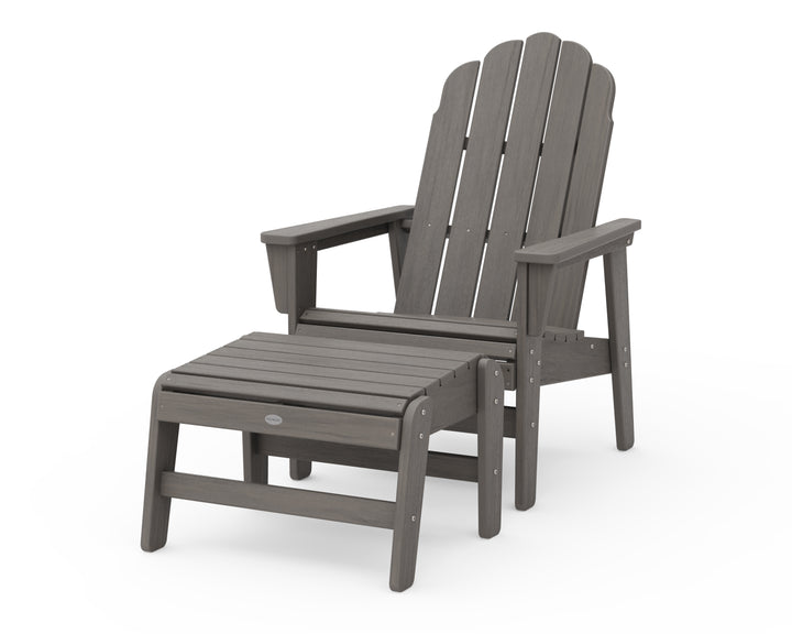 POLYWOOD® Vineyard Grand Upright Adirondack Chair with Ottoman