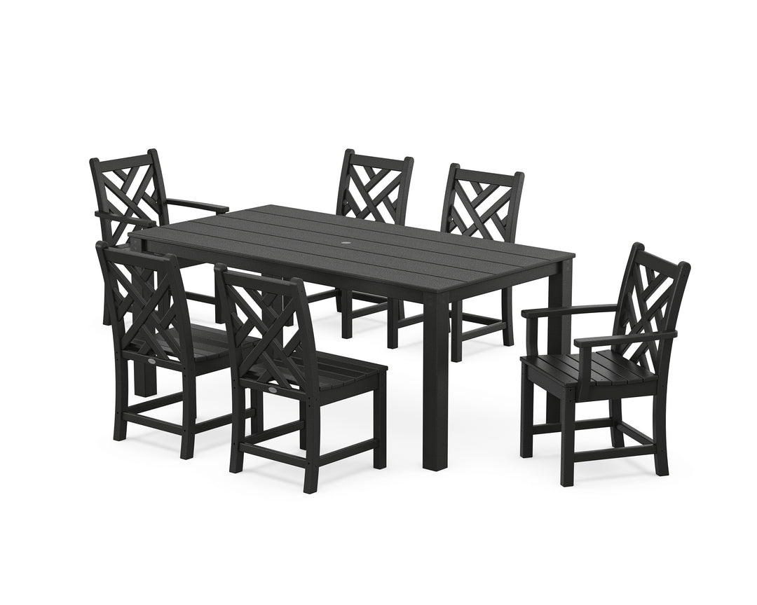 POLYWOOD® Chippendale 7-Piece Parsons Dining Set