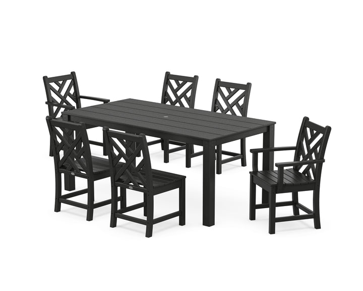 POLYWOOD® Chippendale 7-Piece Parsons Dining Set