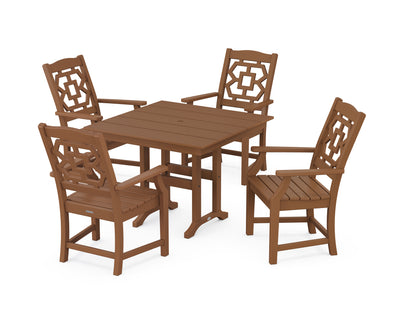 Chinoiserie 5-Piece Farmhouse Dining Set