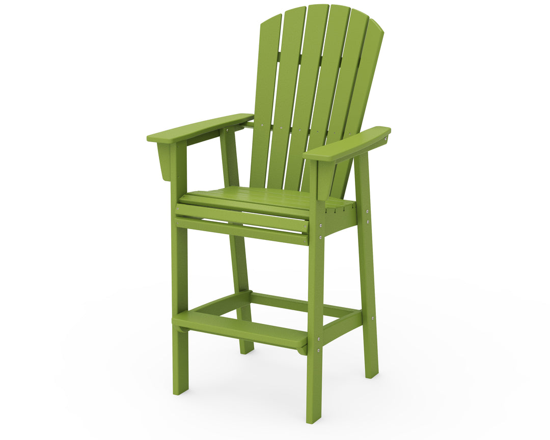 POLYWOOD® Nautical Curveback Adirondack Bar Chair