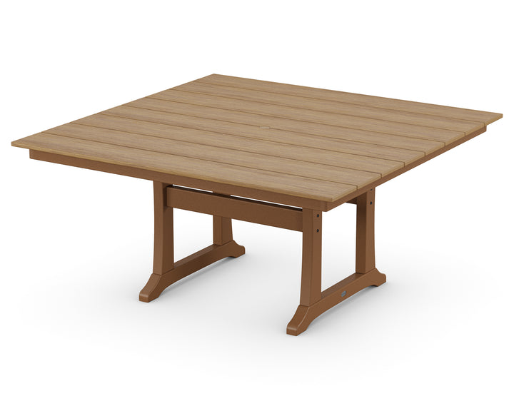 POLYWOOD® Farmhouse Trestle 59" Dining Table