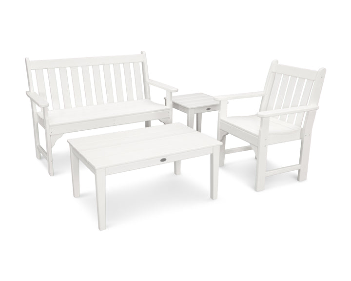 POLYWOOD® Vineyard 4-Piece Bench Seating Set