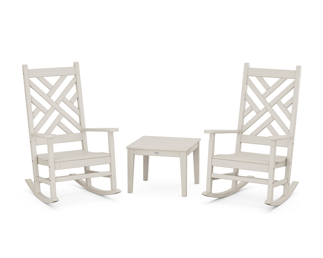 POLYWOOD® Chippendale 3-Piece Rocking Chair Set