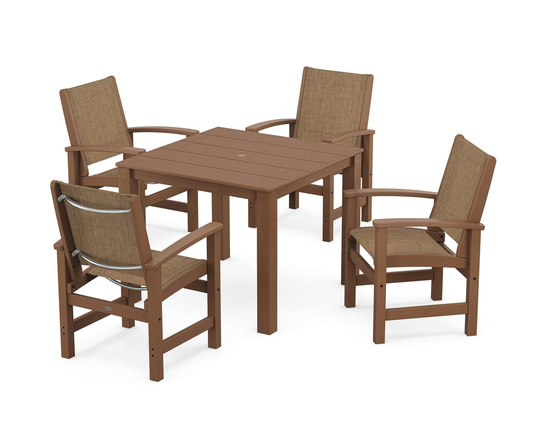 POLYWOOD® Coastal 5-Piece Parsons Dining Set