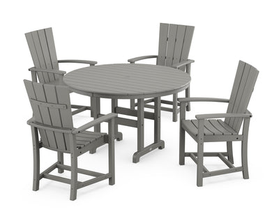 Quattro 5-Piece Round Farmhouse Dining Set