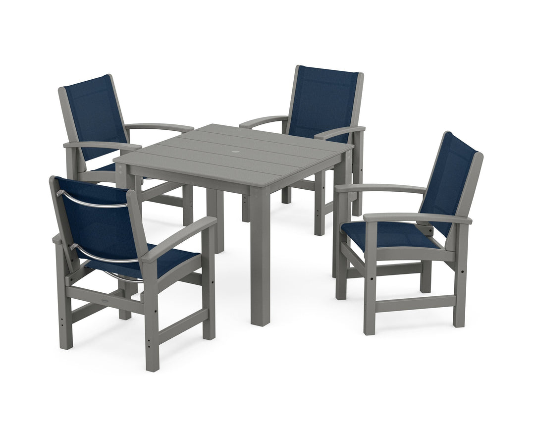 POLYWOOD® Coastal 5-Piece Parsons Dining Set