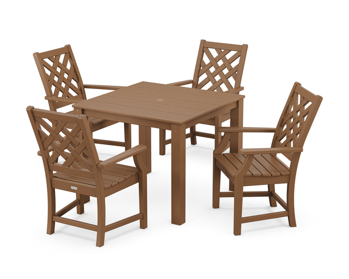 Country Living Wovendale 5-Piece Parsons Dining Set