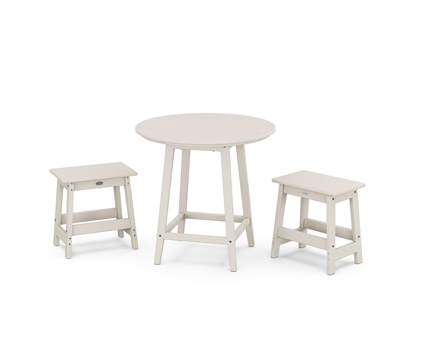 Modern Studio Stool 3-Piece Round Bistro Set