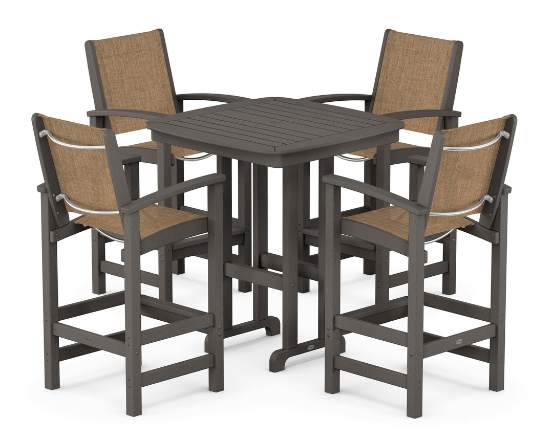 POLYWOOD® Coastal 5-Piece Bar Set