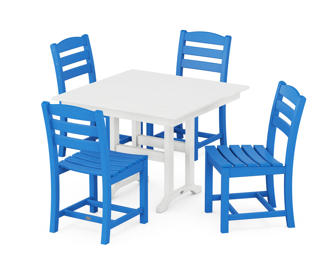 POLYWOOD® La Casa Café Side Chair 5-Piece Farmhouse Dining Set