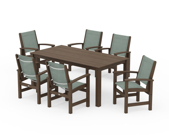 POLYWOOD® Coastal 7-Piece Parsons Dining Set
