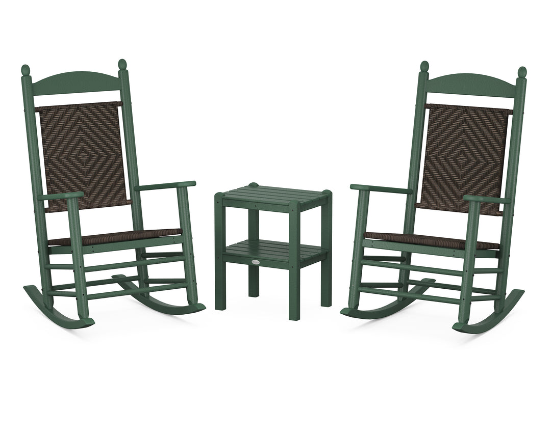 POLYWOOD® Jefferson 3-Piece Woven Rocker Set