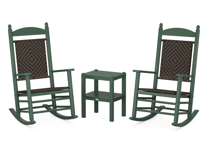 POLYWOOD® Jefferson 3-Piece Woven Rocker Set