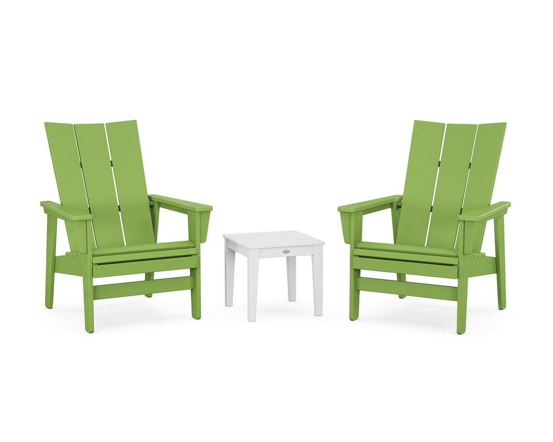 POLYWOOD® 3-Piece Modern Grand Upright Adirondack Set