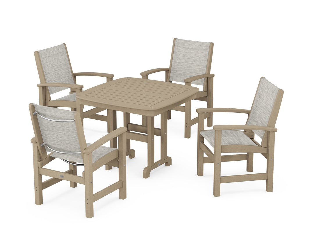 POLYWOOD® Coastal 5-Piece Dining Set