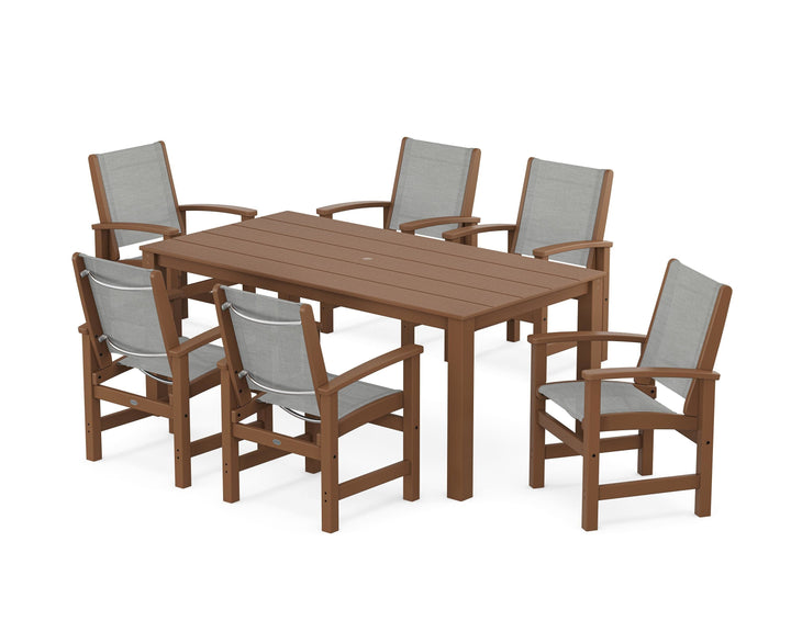 POLYWOOD® Coastal 7-Piece Parsons Dining Set