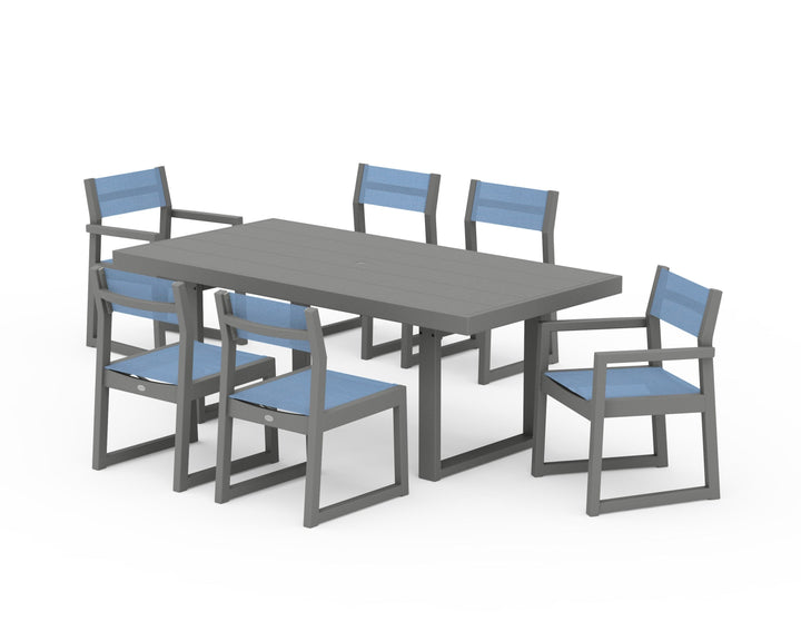 POLYWOOD® EDGE Sling 7-Piece Dining Set
