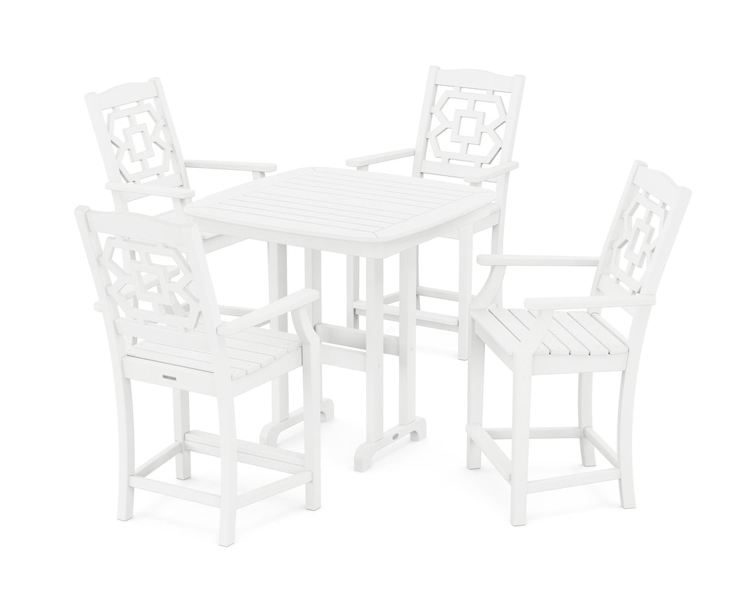 Martha Stewart by POLYWOOD® Chinoiserie 5-Piece Counter Set