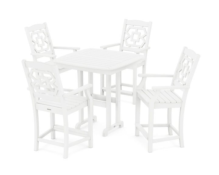 Martha Stewart by POLYWOOD® Chinoiserie 5-Piece Counter Set