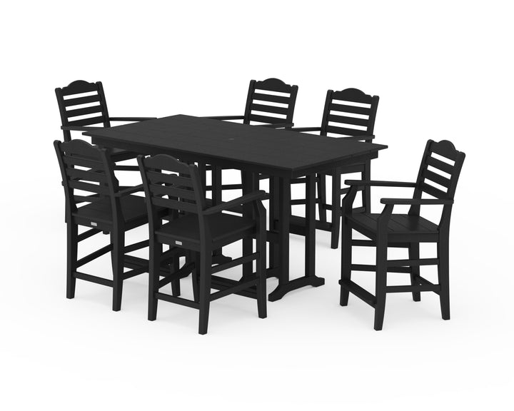 Draper James™ by  POLYWOOD® Savannah Arm Chair 7-Piece Farmhouse Counter Set