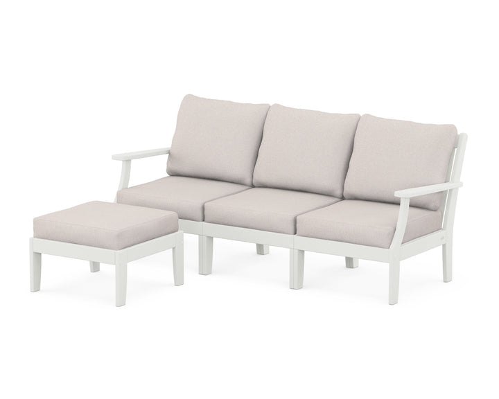 POLYWOOD® Braxton Modular 4-Piece Deep Seating Set with Ottoman