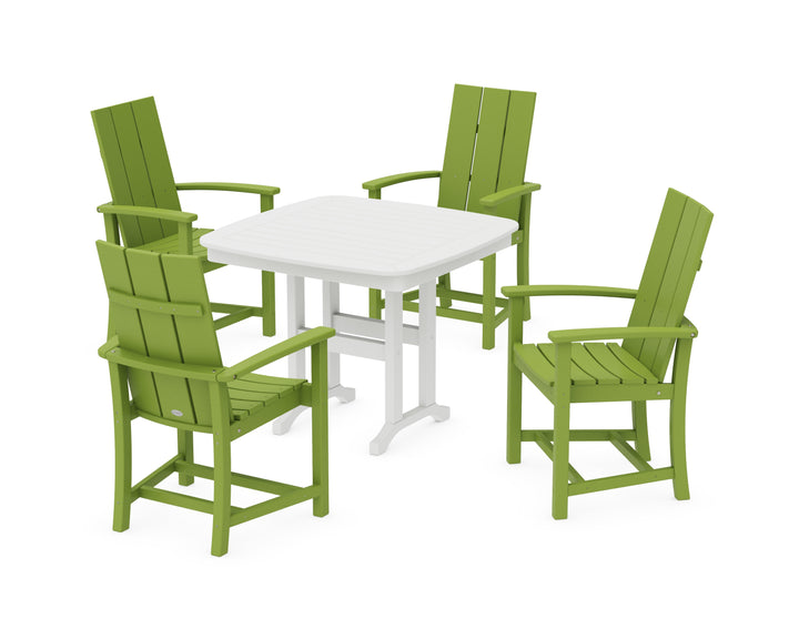 POLYWOOD® Modern Adirondack 5-Piece Dining Set