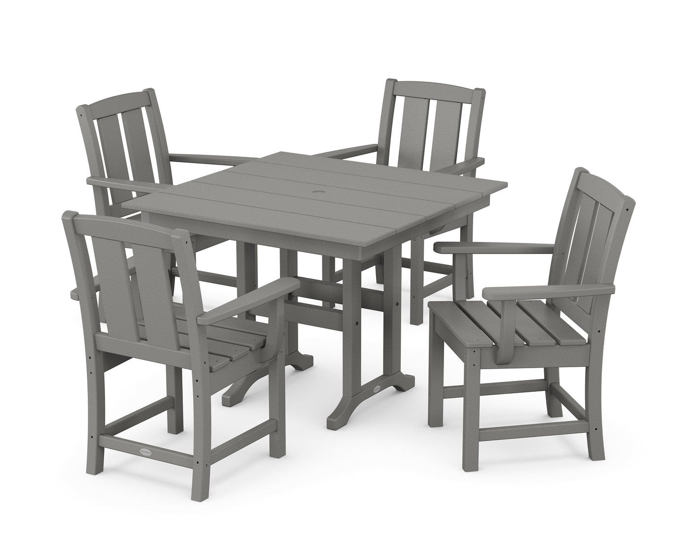 Mission 5-Piece Farmhouse Dining Set